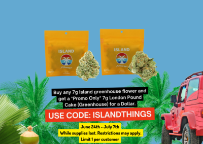 Get a 7g of London Pound Cake from Island (Greenhouse) for $0.01