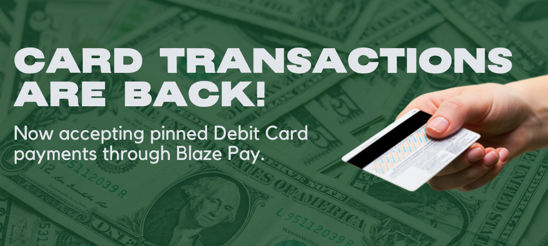 card transactions are back