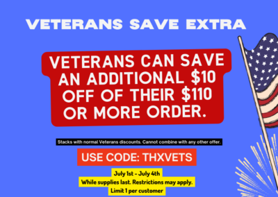 Veterans Save an Extra $10