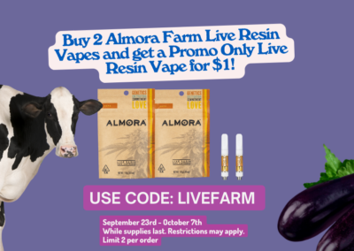 Almora Farm Live Resin Vapes B2G1